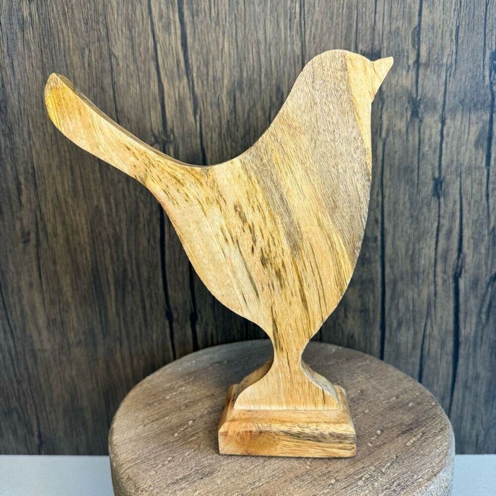 Home Decor Wood Bird Sitter Farm Chicken Decor NEW FAST SHIP - Picture 6 of 6